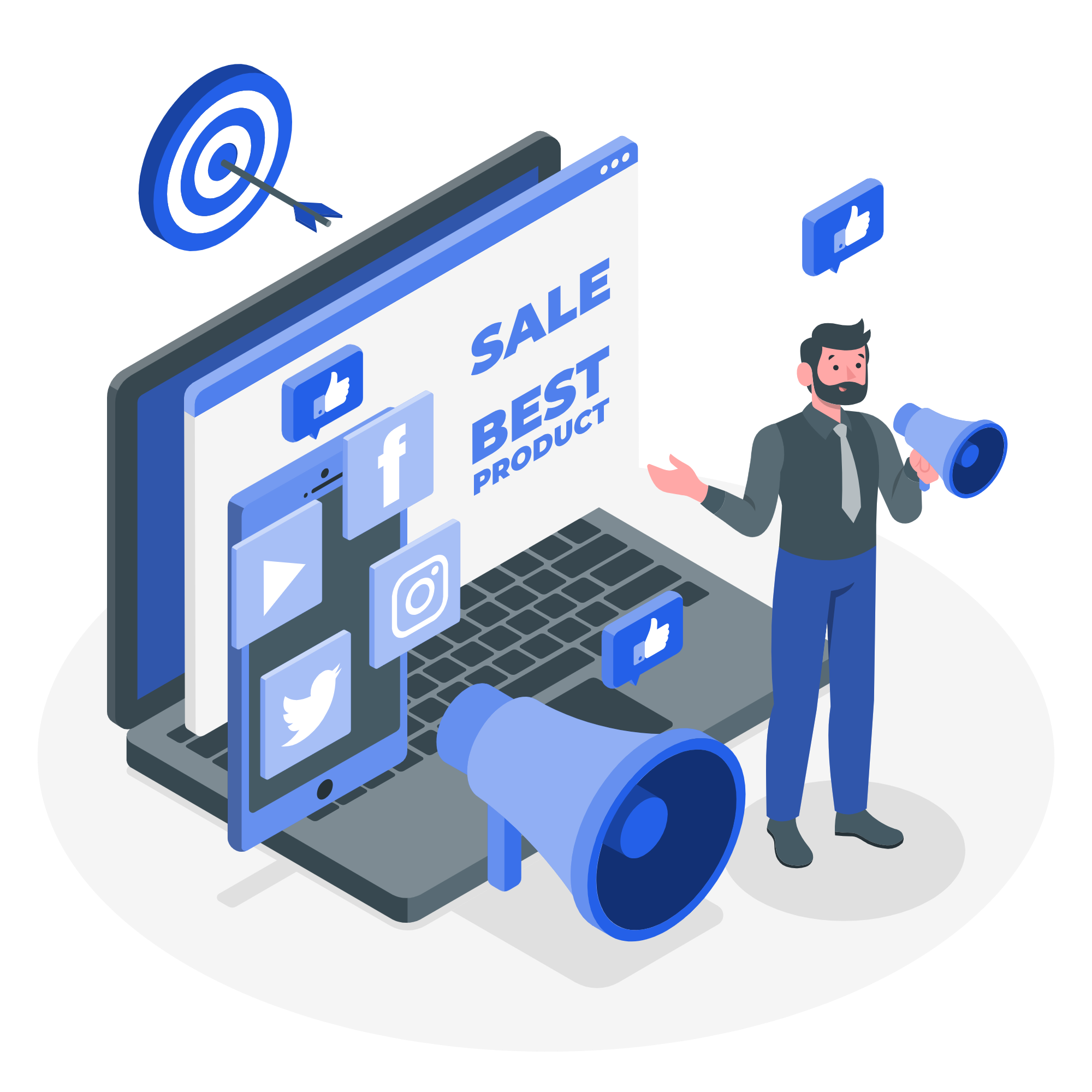 Digital Marketing Illustration