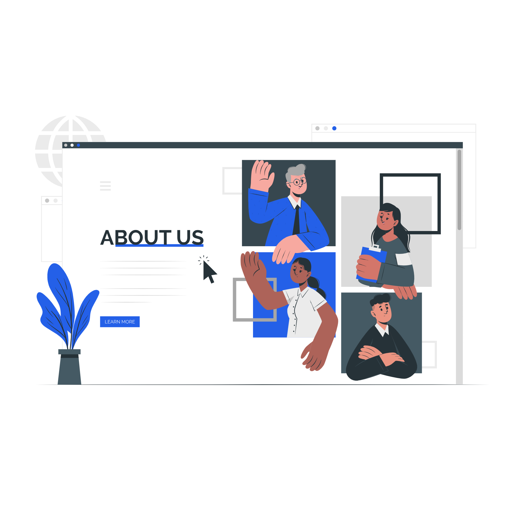 About Us Team Illustration